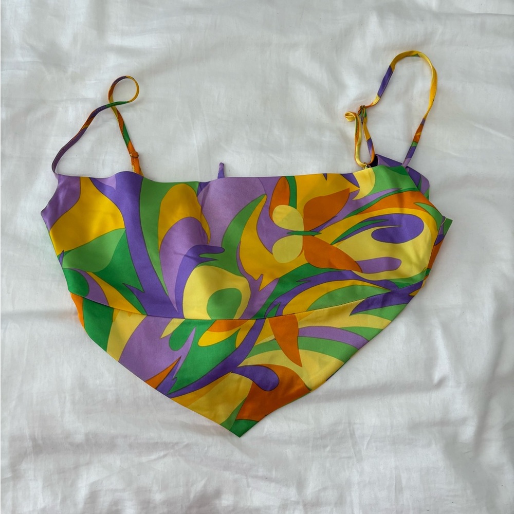 WeWoreWhat colorful bandana top